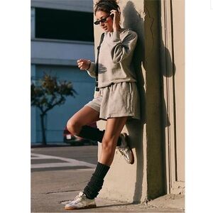 FREE PEOPLE Such A Flirt Romper in Gray